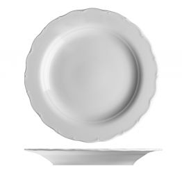 Porcel�nov� j�deln� soupravy tvar VERONA jsou charakteristick� sv�m klasick�m tvarem a �len�n�m reli�fn�m okrajem u ploch�ch v�robk�. Porcel�n je vhodn� jak do dom�cnost�, tak i chat, chalup, restaurac� a penzion�.